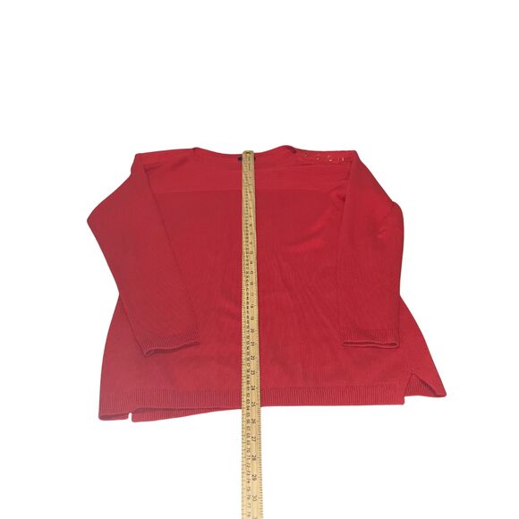 Talbots Women's Long Sleeve Sweater Size S - Button Shoulder Detail - Picture 6 of 7